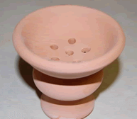 Unglazed Clay Hookah Bowls 