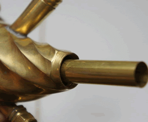 Full Brass Hookah Stem