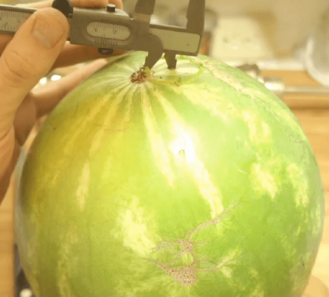 Making the hole in the Watermelon