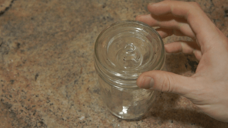Mason jar and bowl